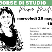 Borse di studio “Piera Medico” al CPIA di Asti: sei premi da 400 euro e un’aula intitolata alla docente scomparsa