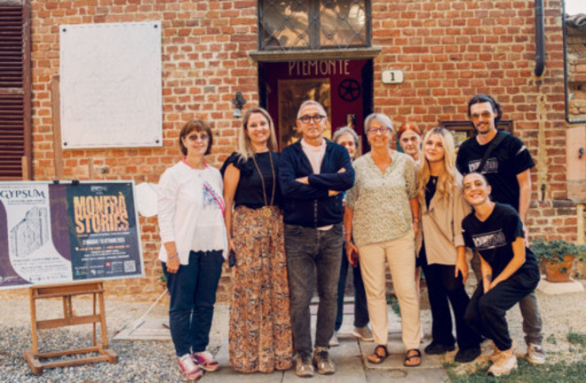 Barbieri ritratto nel corso della mattinata a Piova' (immagine riprodotta per gentile concessione di Marinella Ferrero)