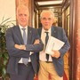 I parlamentari leghisti Giorgio Maria Bergesio e Francesco Bruzzone