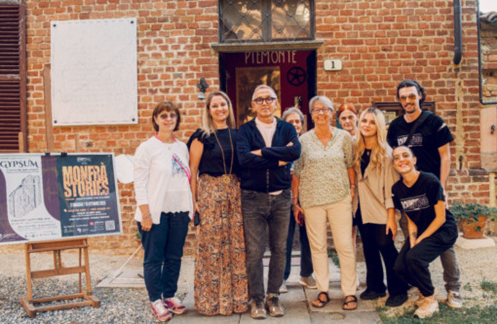 Barbieri ritratto nel corso della mattinata a Piova' (immagine riprodotta per gentile concessione di Marinella Ferrero)
