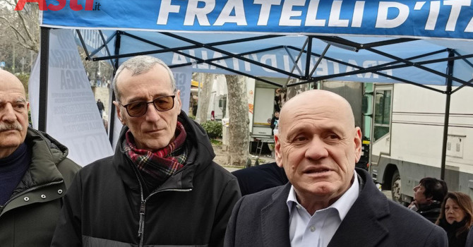 Berzano con Fabrizio Comba (coordinatore regionale FdI) Berzano con Fabrizio Comba (coordinatore regionale FdI)