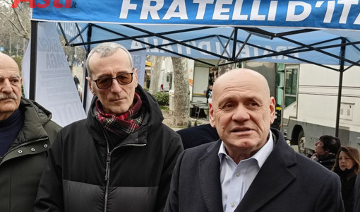 Berzano con Fabrizio Comba (coordinatore regionale FdI) Berzano con Fabrizio Comba (coordinatore regionale FdI)