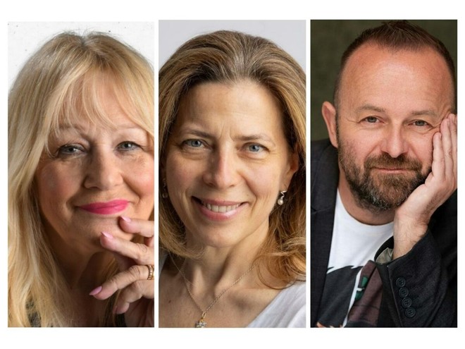 Nel collage, da sinistra a destra: Marina Balbo, Raffaella Romagnolo e Enrico Galiano Nel collage, da sinistra a destra: Marina Balbo, Raffaella Romagnolo e Enrico Galiano