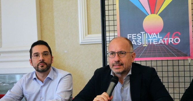 Sindaco e assessore alla Cultura ritratti in occasione della presentazione della 46esima edizione della rassegna (pn. Merfephoto - Efrem Zanchettin)