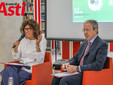 La presidente della Biblioteca Astense Roberta Bellesini e il direttore scientifico Alberto Sinigaglia