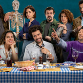 Un'immagine promozionale di "Cena di classe", nuovo film firmato da Francesco Mandelli, in passato componente del duo comico "I soliti idioti"
