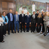 Il presidente Rasero e il neo AD con i membri del nuovo consiglio di amministrazione dell'Istituto