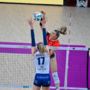 Erika Pritchard, premiata MVP del match con 31 punti, in azione nel match contro Scandicci (foto di Danilo Ninotto)