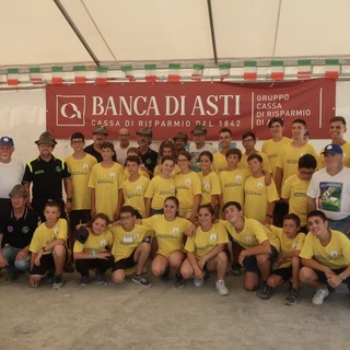 I ragazzi che hanno partecipato al Campo Scuola  con i volontari astigiani ed il presidente della Sezione ANA di Asti