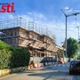 Il cantiere della scuola di Motta di Costigliole