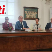 Al cento dell'immagine l'avvocato Gatti, ultimo a destra l'avvocato Avidano