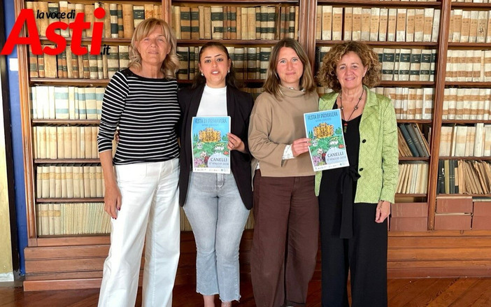 Annamaria Tosti (assessore Istruzione), Giulia Scarlata (Canelli Crew), Paola Bottero (assessore Turismo),  Maria Laura Antonucci (Intrecci33)