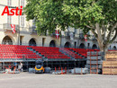 I primi allestimenti per il Palio 2025 (Merphefoto) I primi allestimenti per il Palio 2025 (Merphefoto)