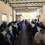Il pranzo di Pasqua alla mensa della Caritas dove Elia Del Grande ha servito come volontario