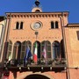 Il Municipio di Alba, immagine d'archivio Il Municipio di Alba, immagine d'archivio