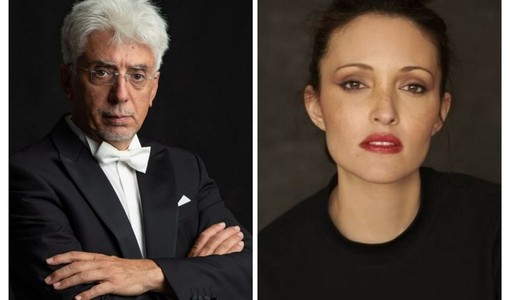 Nel collage fotografico il Maestro Colasanti e Patricia Illera (fotografata da Fabian Morassut)