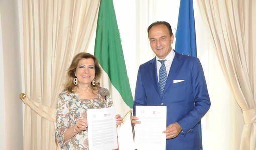 Il presidente Cirio con la ministra Alberti Casellati