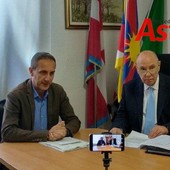Nell'immagine (d'archivio) il consigliere comunale Massimo Cerruti con l'avvocato Alberto Pasta