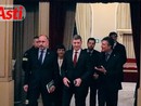 Il capo della polizia Vittorio Pisani con questore, sindaco e prefetto (Merfephoto) Il capo della polizia Vittorio Pisani con questore, sindaco e prefetto (Merfephoto)