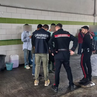 Due immagini dei controlli effettuati dall'Arma