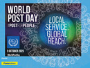 Giornata Mondiale della Posta, cartolina e annulli speciali da Poste Italiane Giornata Mondiale della Posta, cartolina e annulli speciali da Poste Italiane