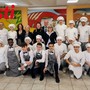 Alcuni ragazzi della scuola alberghiera