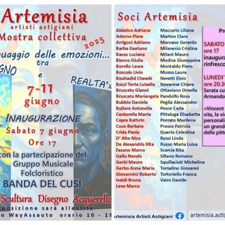 Le emozioni prendono forma: nuova mostra collettiva di Artemisia