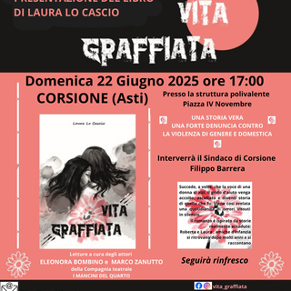 Presentazione del libro &quot;Graffiata&quot; a Corsione: una denuncia contro la violenza di genere