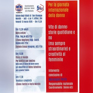 Storie di donne del secolo scorso al centro dell'evento ACLI ad Asti