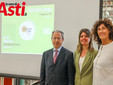 Bellesini e Sinigaglia con Alessia Conti, direttrice della Biblioteca