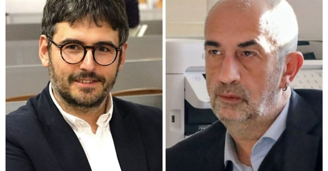 Nel collage fotografico, Michele Miravalle e Mario Malandrone