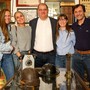 La delegazione della Cgil con i fondatori del Magmax (MerfePhoto)
