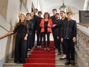 Foto di gruppo per i componenti del MagichArpeEnsemble Foto di gruppo per i componenti del MagichArpeEnsemble