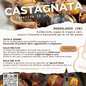 Bossolasco in festa con la tradizionale castagnata