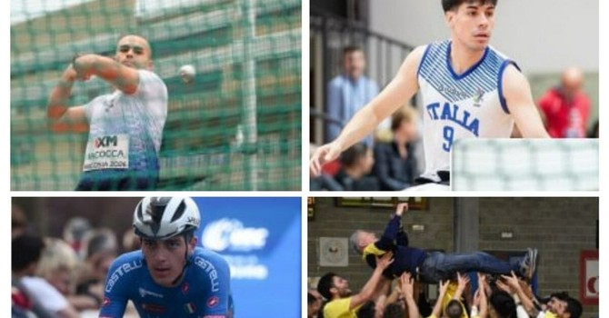 Nel collage, da sinistra a destra, Filippo Iacocca, Federico Balsamo, Roberto Capello e Sergio Tabbia acclamato dal team