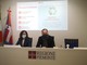 Il presidente Cirio e l'assessore Caucino ritratti nel corso della conferenza stampa