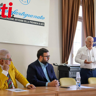 Nell'immagine, da sinistra a destra: il presidente Dellavalle, l'ingegner Carosso e il direttore Bossi (Ph. Merfephoto - Efrem Zanchettin)