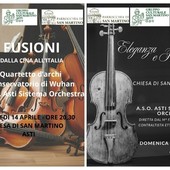 Il violino unisce Asti e la Cina: due appuntamenti nella chiesa di San Martino Il violino unisce Asti e la Cina: due appuntamenti nella chiesa di San Martino