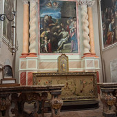 I colori del comitato palio di Moncalvo affidati a Sant'Antonio di Padova I colori del comitato palio di Moncalvo affidati a Sant'Antonio di Padova