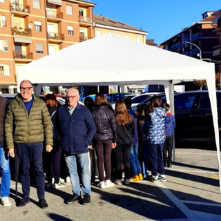 Un momento della visita