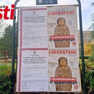 Asti: manifesti in città per la mummia egizia 'dimenticata'