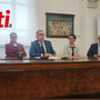 Al cento dell'immagine l'avvocato Gatti, ultimo a destra l'avvocato Avidano Al cento dell'immagine l'avvocato Gatti, ultimo a destra l'avvocato Avidano