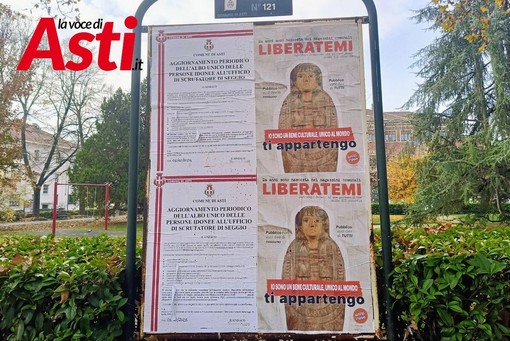 Asti: manifesti in città per la mummia egizia 'dimenticata'