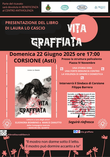 Presentazione del libro &quot;Graffiata&quot; a Corsione: una denuncia contro la violenza di genere