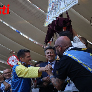 Tittia alla vittoria del Palio 2025 (Merphefoto)