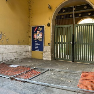 Immagine d'archivio del degrado all'ex ospedale
