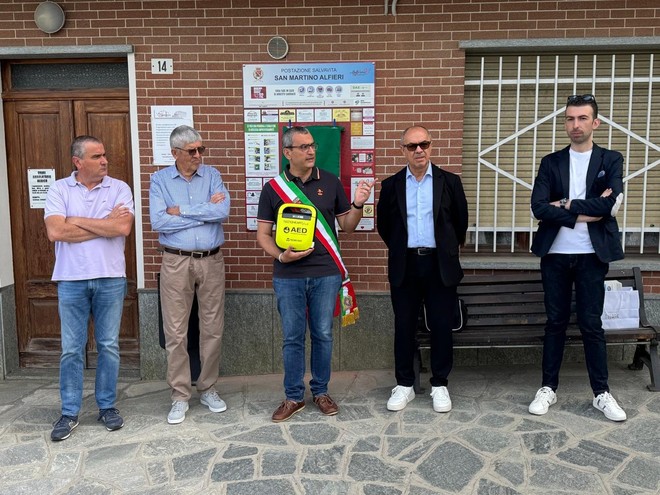 San Martino Alfieri cardioprotetto grazie alle aziende locali