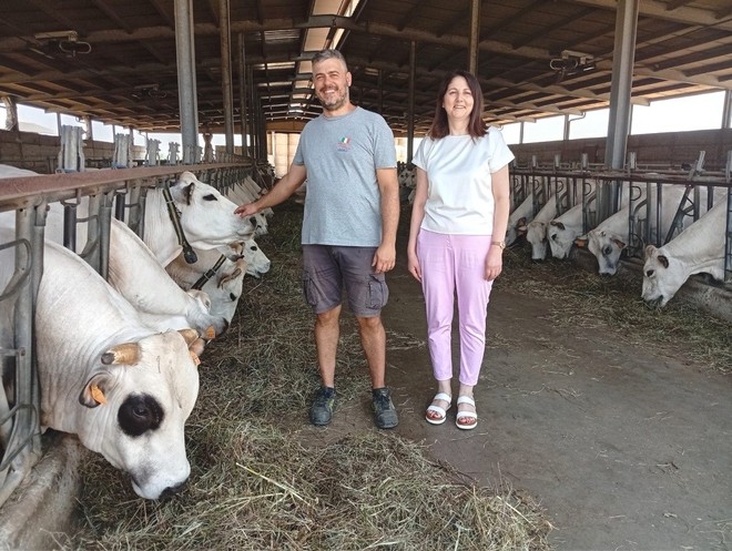 Anna Macchia con Andrea Rabino (azienda agricola La Rondine)