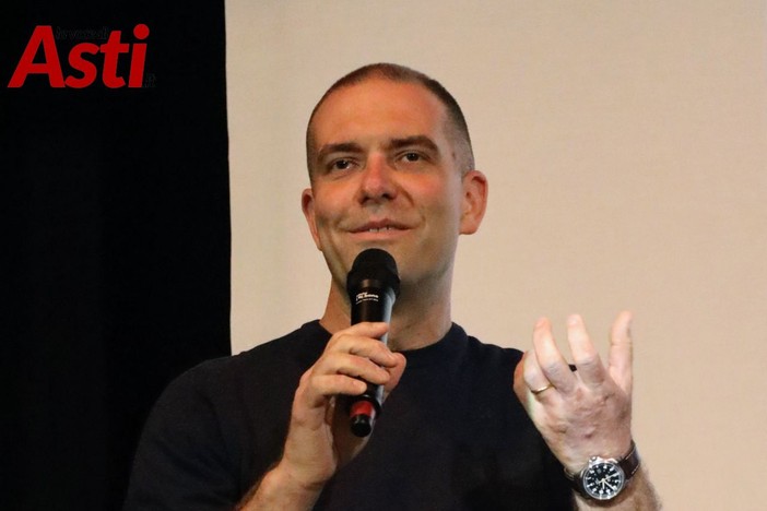 Marco Demaria durante la campagna elettorale del 2022 (Merphefoto)