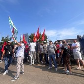 Una protesta alla Dana di Cervere
